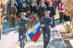 На мемориальном комплексе Место прорыва линии Вотан в селе Мордвиновка состоялась торжественно-траурная церемония перезахоронения останков советских воинов, павших при обороне Мелитополя в годы Великой Отечественной войны.