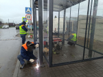 В Мелитополе обновляют остановки.