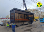 В Мелитополе на улице Кирова установили новый остановочный комплекс.