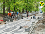 Глава городского округа Мелитополь проинспектировал второй этап благоустройства парка участников СВО.